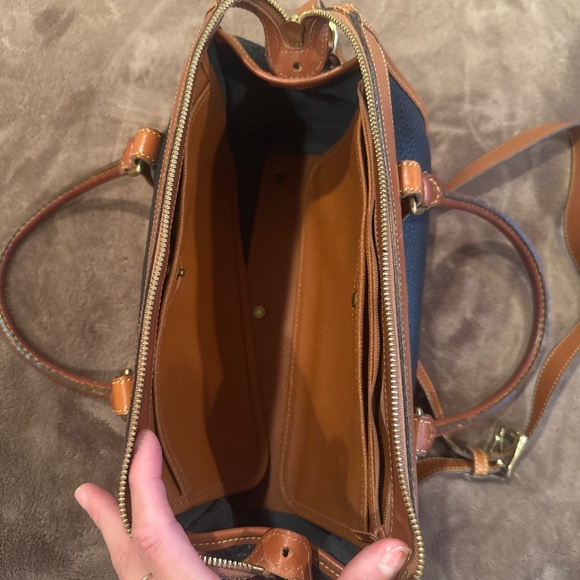 Vintage Dooney & Bourke Pebbled Leather Satchel - Picture 5 of 6